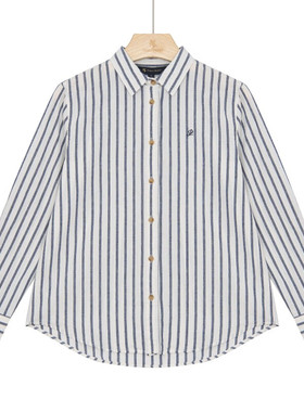 保罗彼得 专柜同款 春季新品女士舒适通勤条纹衬衫YNEA59600