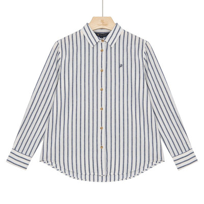 保罗彼得 专柜同款 春季新品女士舒适通勤条纹衬衫YNEA59600