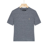 专柜同款 女士新款 百搭简约圆领短袖 保罗彼得 针织衫 UKECZ00011