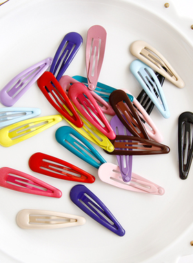 24个装糖果色BB夹刘海夹甜美少女边夹发夹韩国小发卡网红夹子头饰