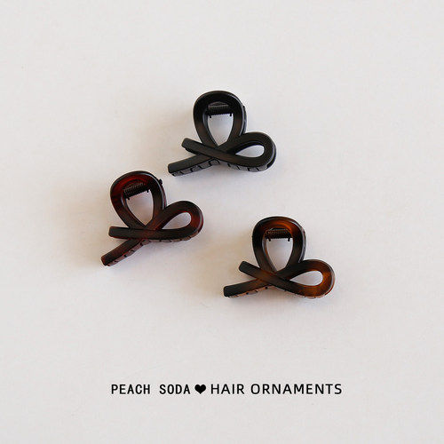 精致小号蝴蝶结发抓后脑勺半扎发夹鲨鱼夹时尚高级感高马尾抓夹女