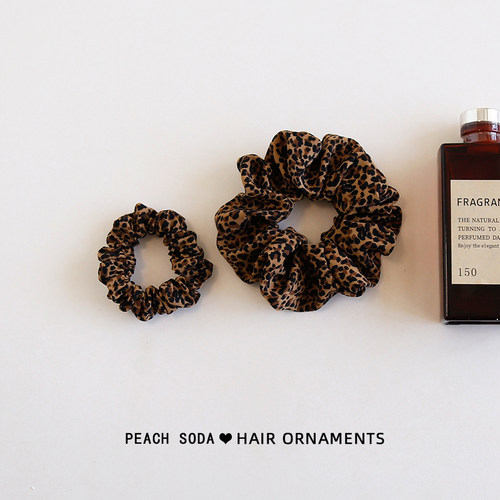 港风复古~气质豹纹大肠发圈