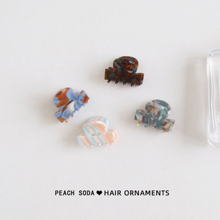 半扎发醋酸小抓夹女前额刘海夹发卡高级感百搭发饰公主头发爪夹子