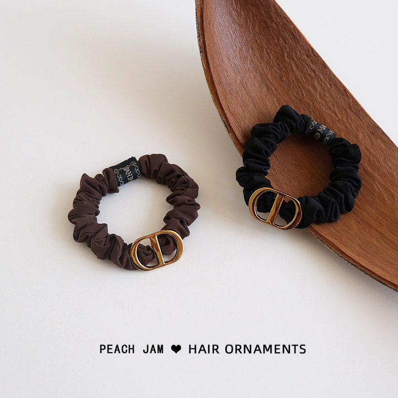 ins简约小肠圈超柔气质头绳日常百搭发圈扎头发橡皮筋头饰发饰