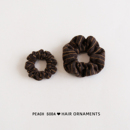 韩系针织条纹发圈高级感百搭扎发大肠圈秋冬发饰扎头发绳头花发饰