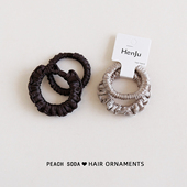 小肠圈扎头发皮筋高弹力缎面头绳网红2025新款 发绳高级感头花发饰