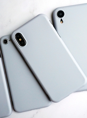 苹果6手机壳6splus男女潮牌6s全包灰色软壳简约磨砂6plus