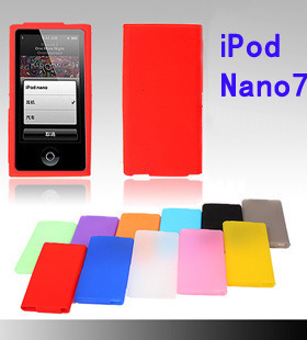 适用苹果ipod nano7保护壳nano 8代保护套QQ果冻套炫彩硅胶套软壳