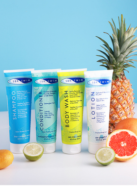 SBR SWIM进口洗发水沐浴露身体乳护发素游泳跑步去盐去氯套装洗护