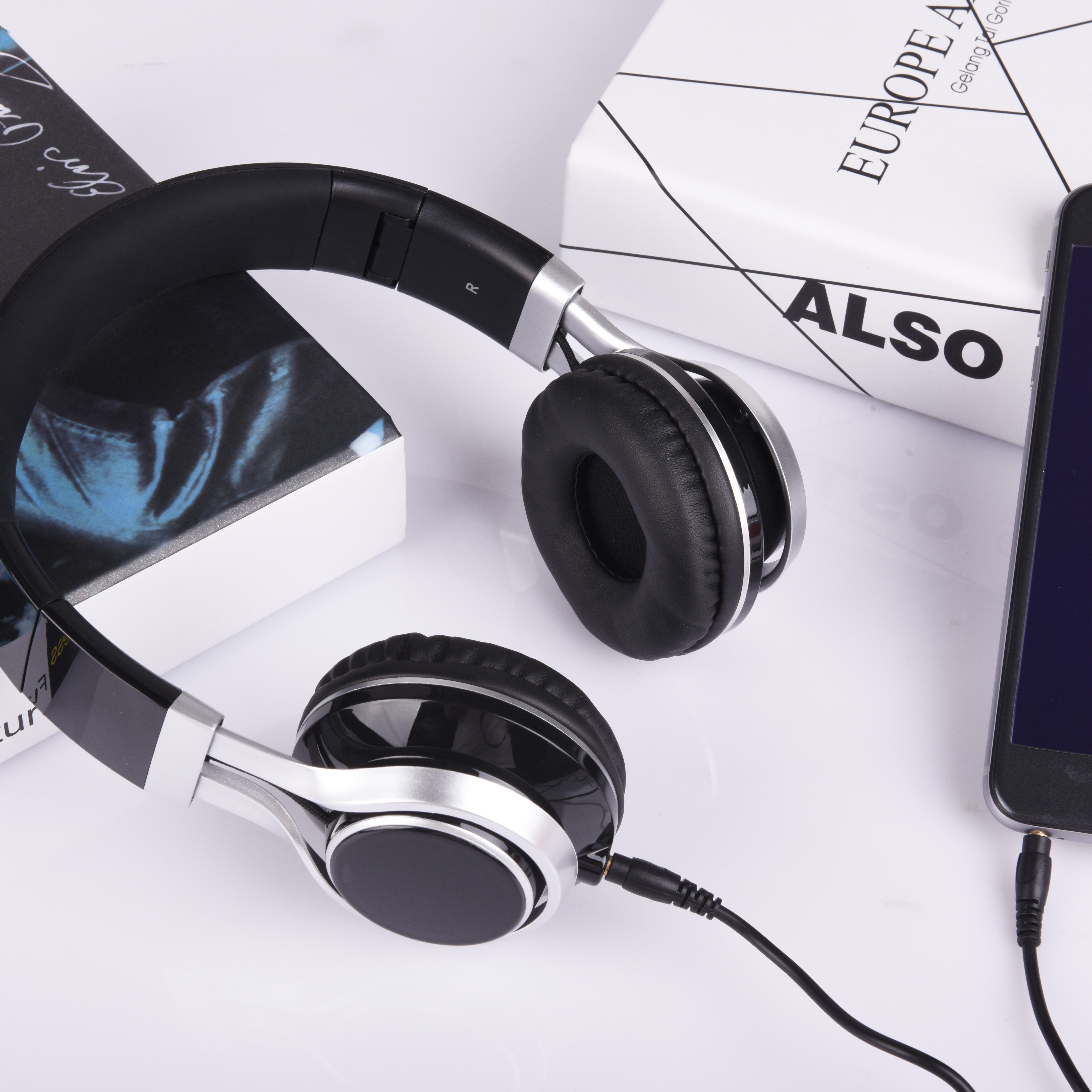 直播头戴监听耳机 手机电脑声卡专用耳机3.5插口有线折叠带线耳机