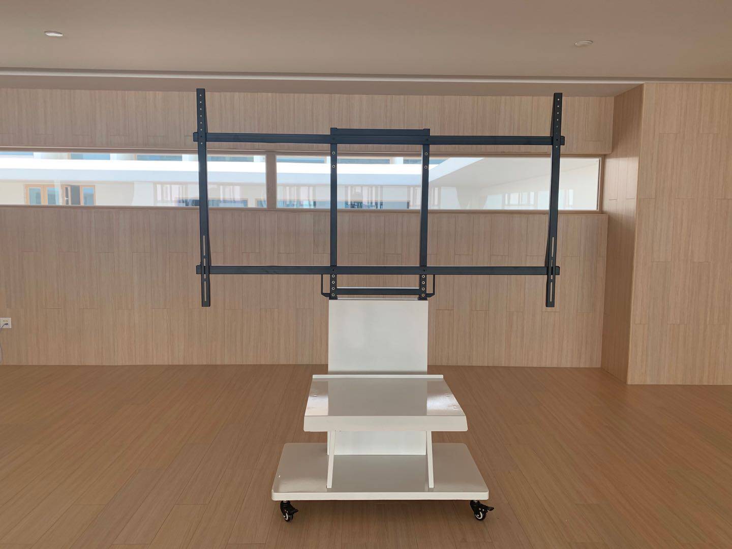 智能激光电视京台移动支架80-120寸上下调节抗光屏幕云台落地推车