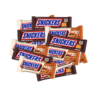 士力架花生夹心巧克力半糖士力架巴旦木黑巧旗舰店 天猫U先