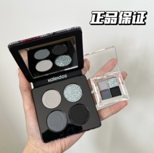 现货万花镜烟熏蕾丝四色眼影盘大地色黑茉莉冷萃棕试色