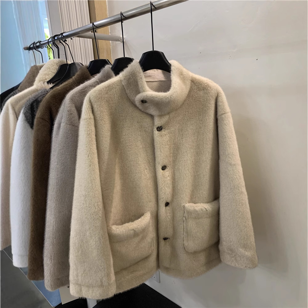 水貂毛防皮草大衣中长款外套