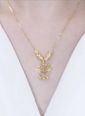 中秋好礼，好运福锁项链