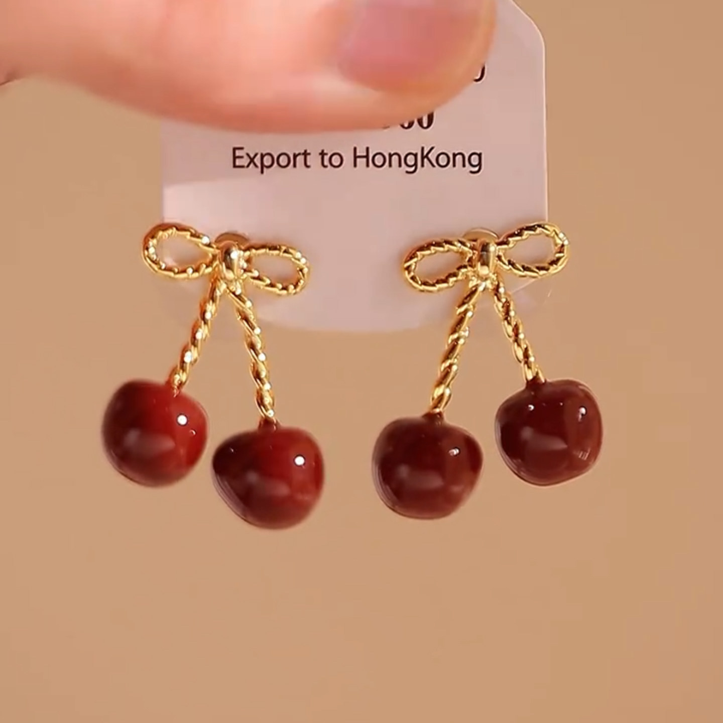红色樱桃耳钉女2026新款爆款轻奢高级感秋冬巨好看的耳饰新年耳坠,饰品/流行首饰/时尚饰品新,耳环,淘宝优惠券,粉丝福利购,淘宝优惠卷