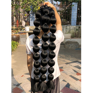 超长加大网红灯笼泡泡假发马尾辫子摄影写真夜店酒吧走秀演出造型