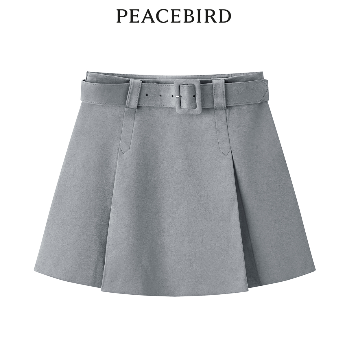 太平鸟女装冬季新款机能百褶裙A3GED4414