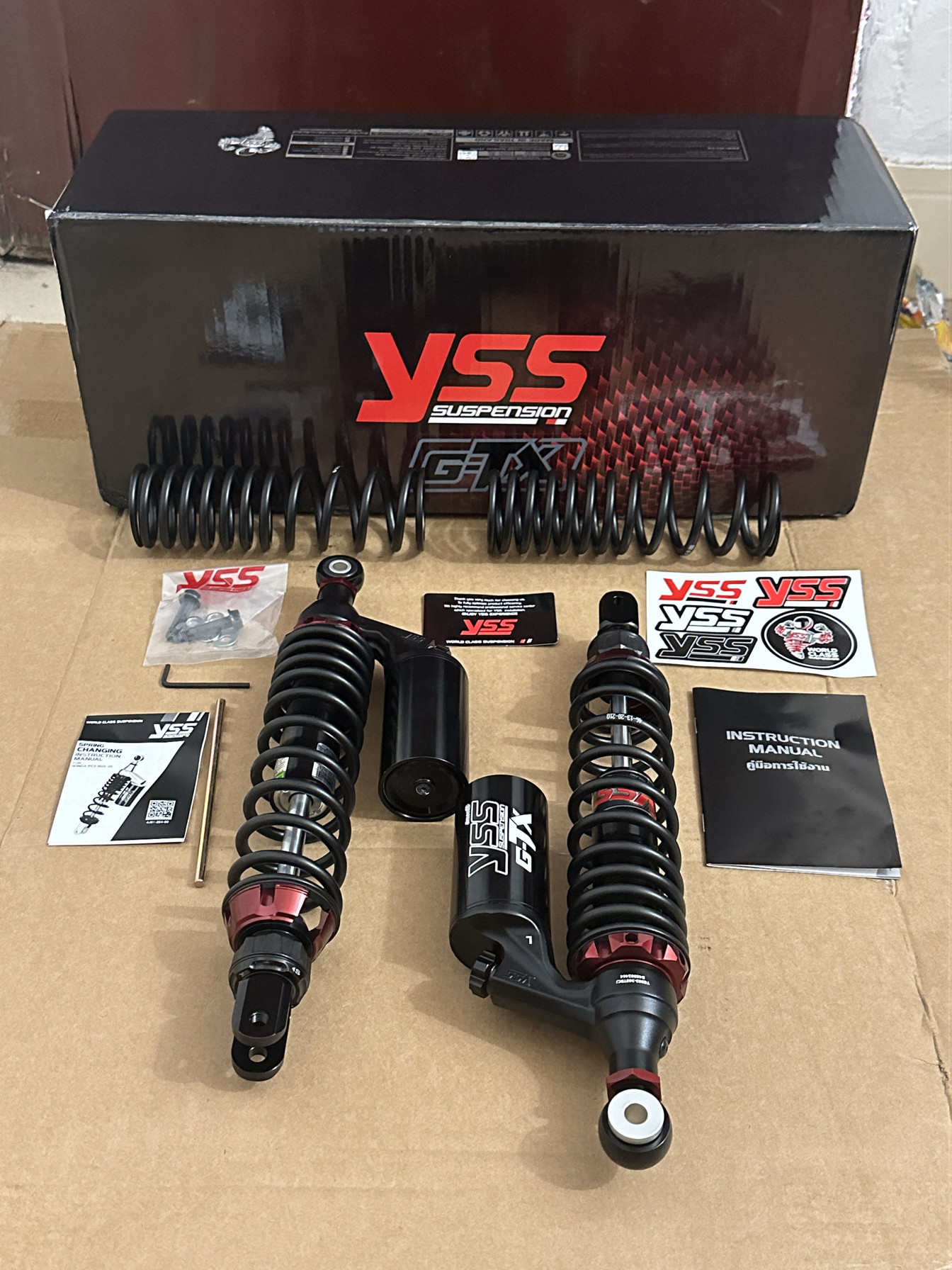 YSS泰国原装进口GTX版三段可调适用PCX160后减震器PCX150后避震器