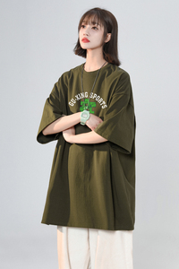 女装类目 潮流夏季宽松上衣t恤大码圆领半袖体恤XZ405-T25-P25图片