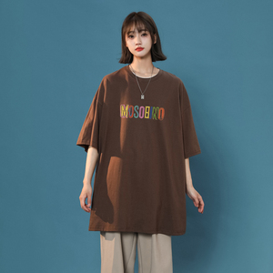 女装类目半袖百搭宽松短袖夏季女士t恤上衣XZ405-T14-P25