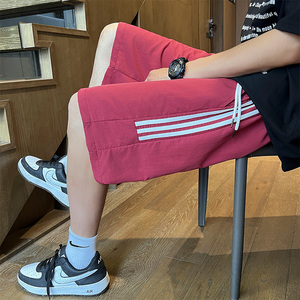 新品港风薄款松紧织带速干男士短裤XZ405-K241-P35图片