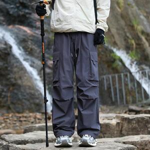 美式宽松直筒裤子男多口袋冲锋裤潮流休闲伞兵裤xz405-K116-P50图片