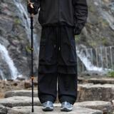 美式宽松直筒裤子男多口袋冲锋裤潮流休闲伞兵裤xz405-K116-P50，男装休闲裤，星座405
