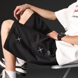 2025夏季新款男装宽松休闲短裤潮流百搭五分裤XZ405-K002-P35，男装牛仔裤，星座405