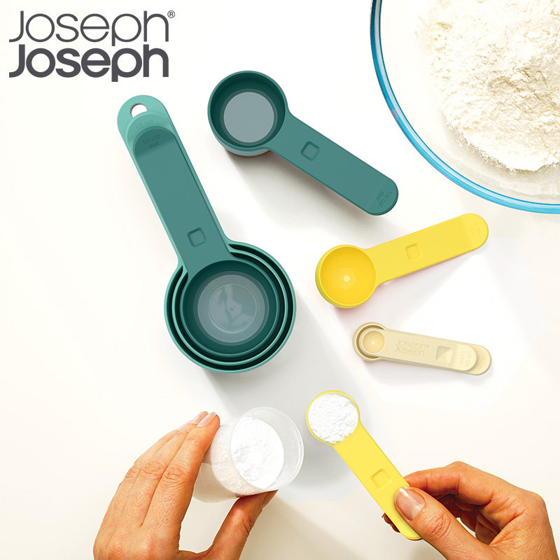 英国Joseph Joseph家用厨房彩虹量勺长柄调料烘焙量杯8件套带刻度