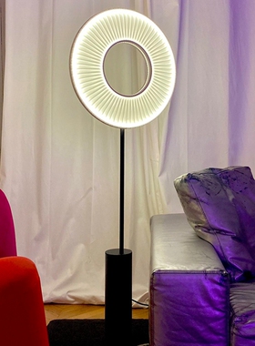 法国Dix heures dix 现代简约LED落地灯客厅卧室书房布艺装饰立灯