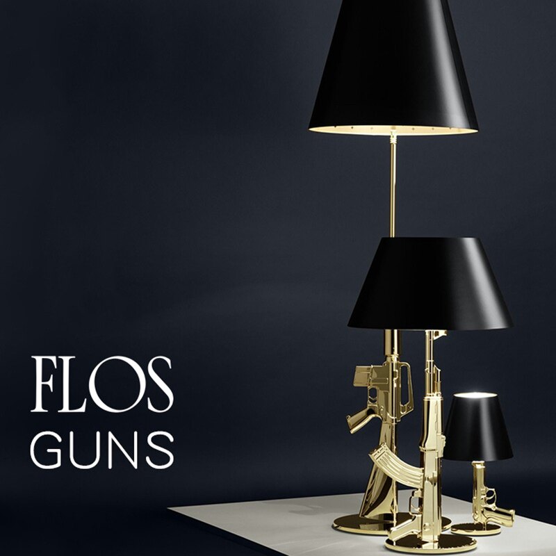 意大利进口 Flos TABLE Gun 经典AK47造型落地灯书房卧室护眼台灯