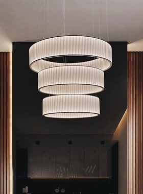 法国Dix heures dix Ronde别墅创意吊灯客厅餐厅卧室轻奢布艺灯具