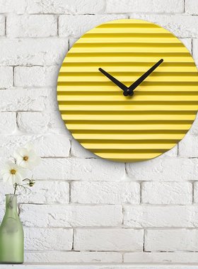 意大利进口SABRINA FOSSI DESIGN创意陶瓷波纹挂钟客厅装饰品钟表