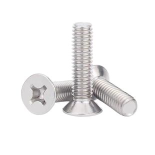 316L不锈钢十字沉头螺钉平头螺丝螺栓M3M4M5M6M8M10 100mm