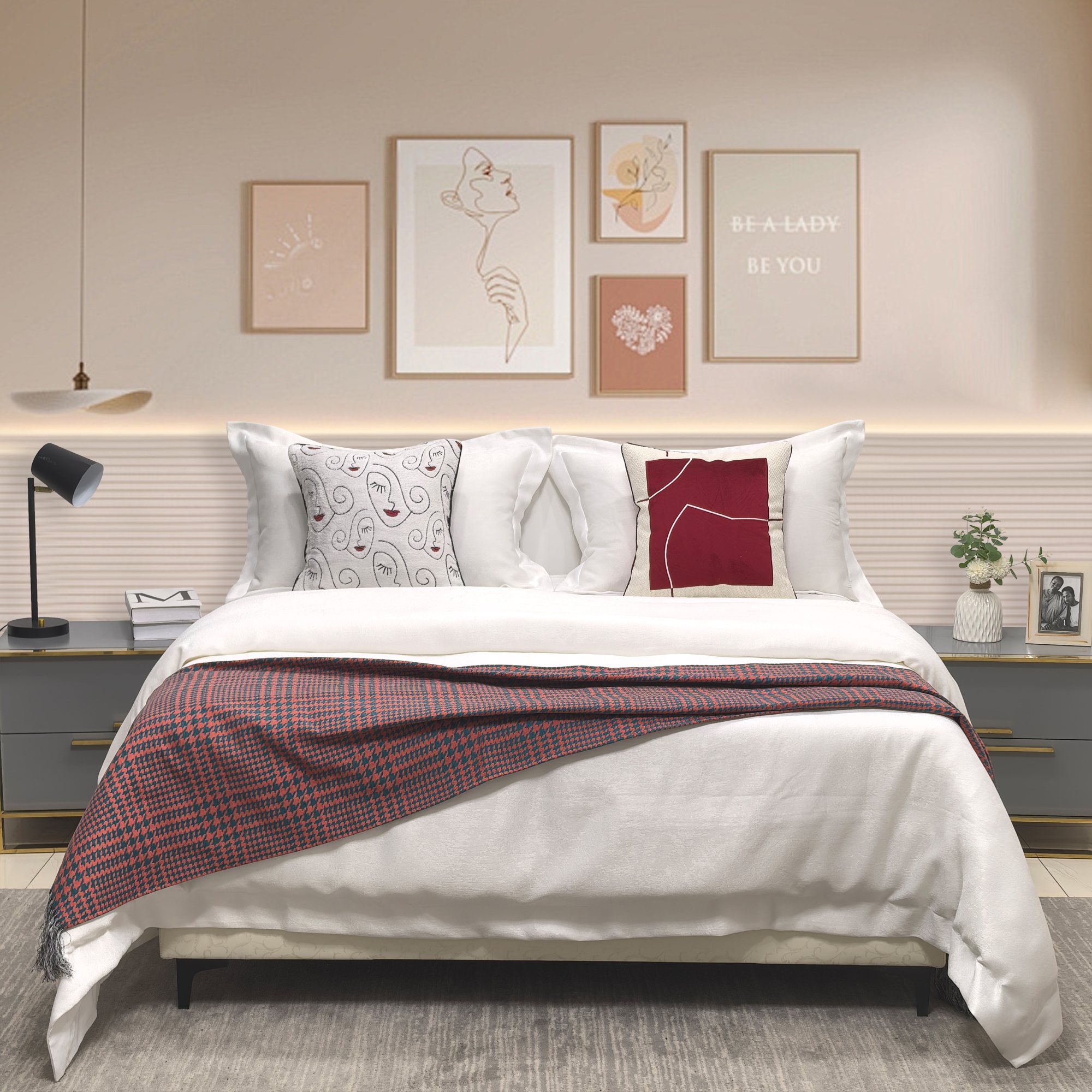 床笠式七件侘寂风现代简约