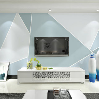 梵一几何图形电视背景墙壁纸客厅卧室现代简约北欧风格无纺布墙纸