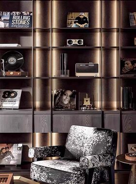 样板间音乐书桌摆件黑胶唱片耳机