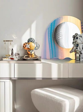 软装恒大现代轻奢样板间装饰托盘熏香摆件卧室梳妆台桌面道具组合