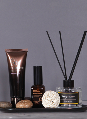 卫生间洗手台装饰摆件洗手间浴室柜洗漱套装托盘装饰品软装搭配