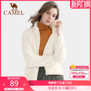 骆驼抓绒衣女式 加绒保暖立领户外摇粒绒外套男 上衣秋长袖