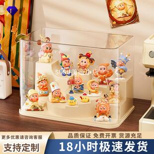 SUSU星星人展示盒子多功能盲盒展示架收纳透明手办玩具积木展示柜