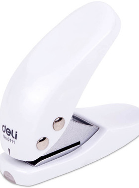 得力0111打单孔机(蓝色1台)单孔径6mm孔深12装订10页办公