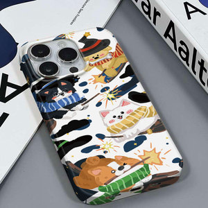 围脖狗狗适用于苹果16PLUS/11PROMAX高级气质安卓荣耀30SIQOOZ8XVIVOS10红米NOTE12PRO三星A12菲林硬壳手机壳