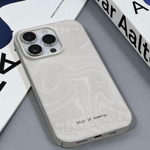 奶油英文适用于苹果16PLUS/11高级感创意安卓荣耀60PROIQOO13VIVOY200红米NOTE13R三星A12镜面菲林硬壳手机壳