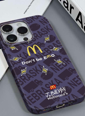 m记紫色C适用于苹果16PRO/15PROMAX高颜值女士专用安卓IQOOZ5VIVOY100红米K70三星A134G版光面硬菲林壳手机壳