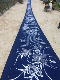 蜡染长布定制桌旗桌布活动会场布置布民族特色装饰非遗工艺手工制