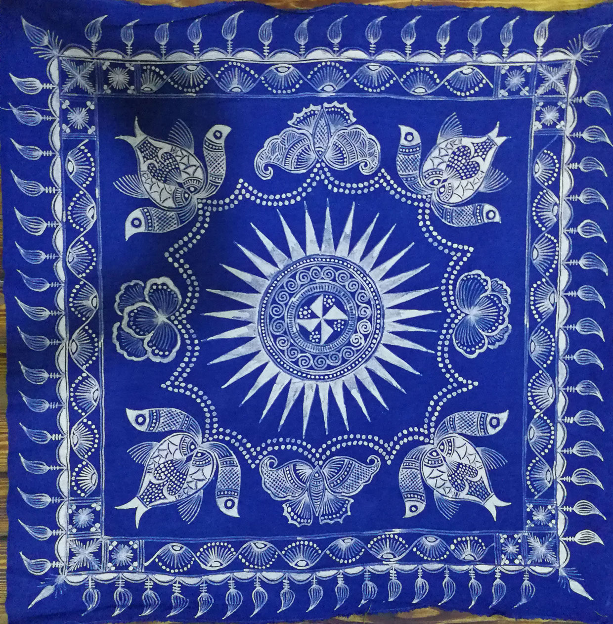 蜡染布艺丹寨蜡染衣服加工围巾加工蜡染私人订制图案设计研发定做