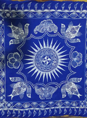蜡染布艺丹寨蜡染衣服加工围巾加工蜡染私人订制图案设计研发定做