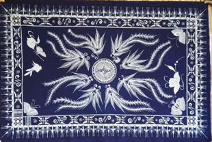 贵州蜡染丹寨蜡染板蓝根染色植物染承接染色加工T恤染色面料染色